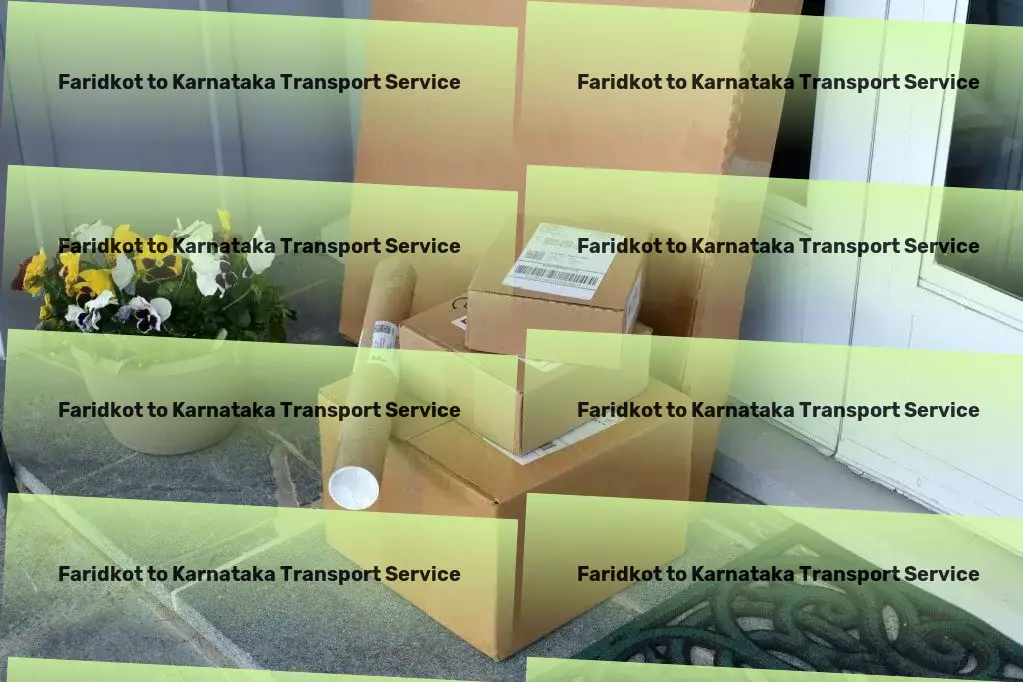 Faridkot to Karnataka Transport Express road cargo