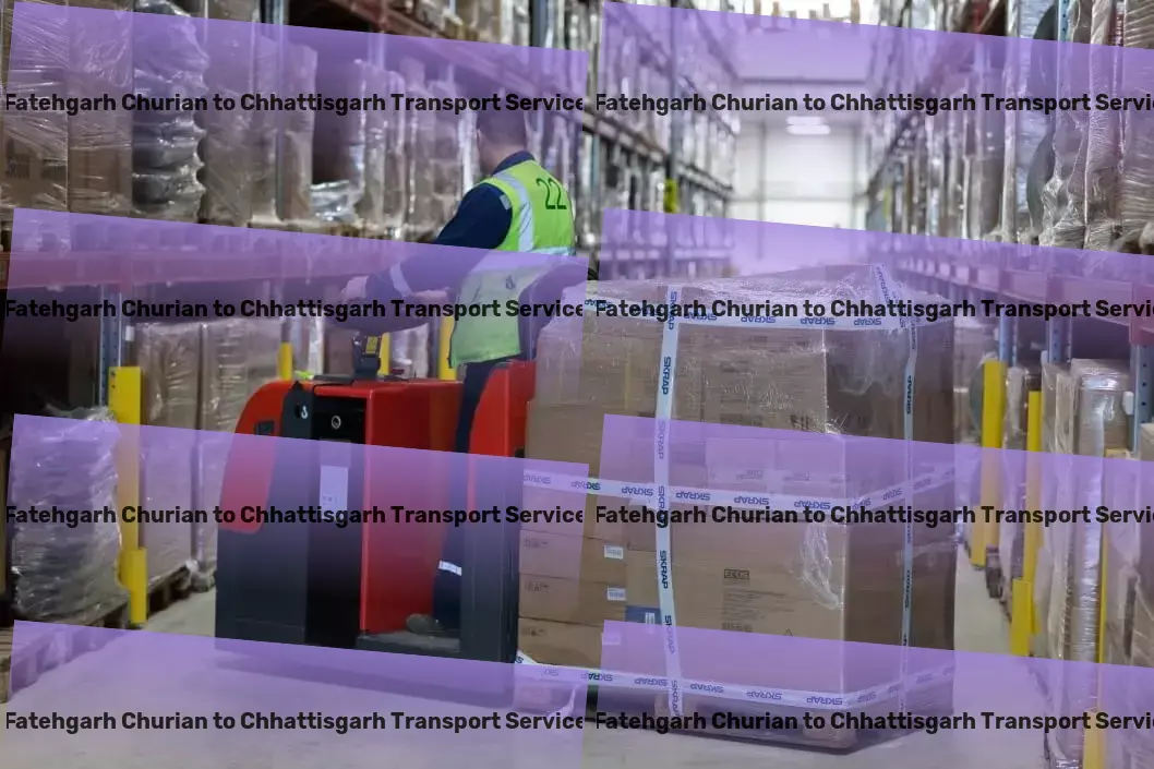 Fatehgarh Churian to Chhattisgarh Transport From doorstep to destination - transporting made simple! - Rail transport services