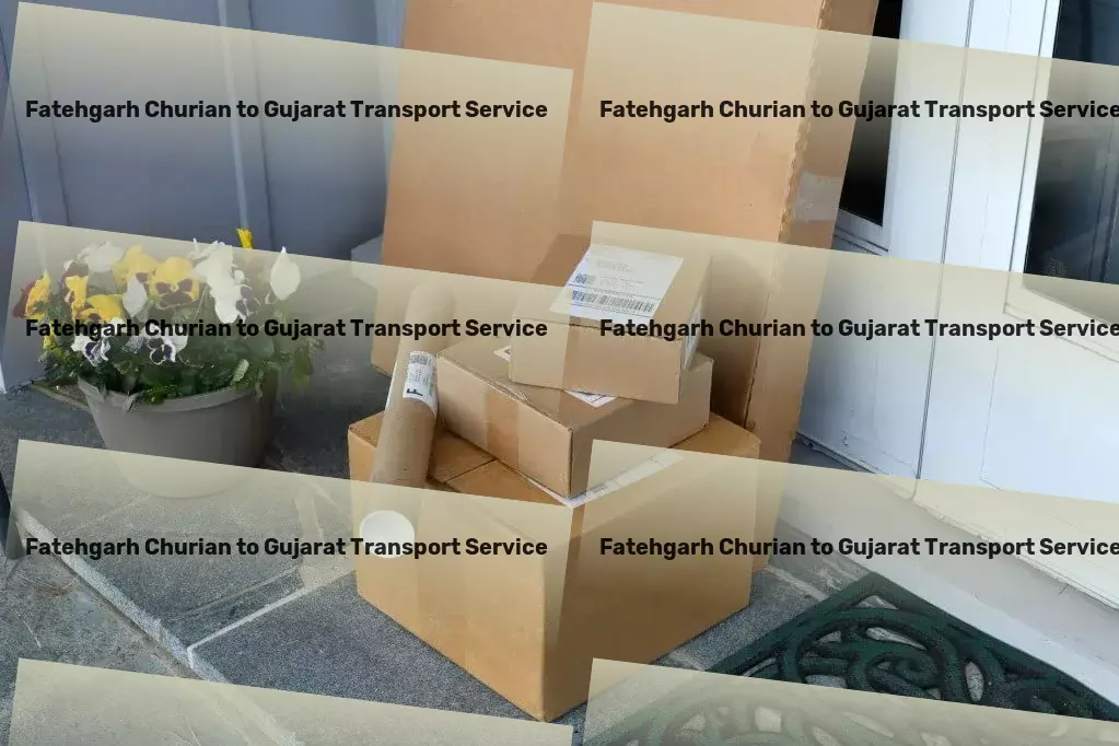 Fatehgarh Churian to Gujarat Transport Crafting personalized routes for your unique journey! - Customized goods forwarding