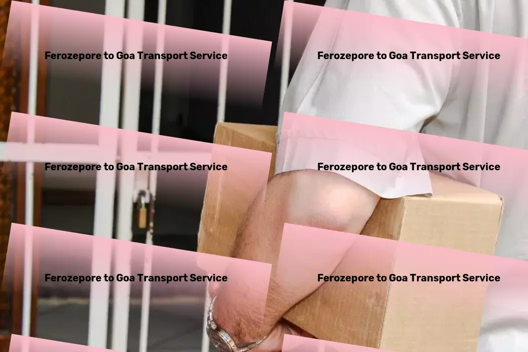 Ferozepore to Goa Transport Long-distance courier services