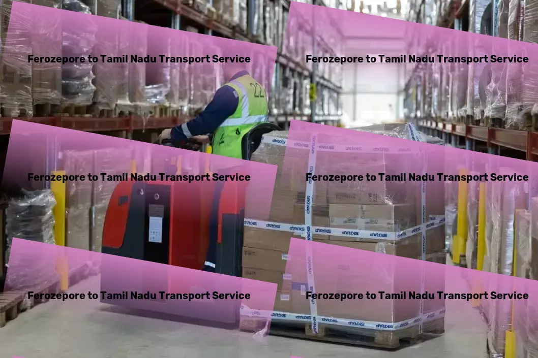 Ferozepore to Tamil Nadu Transport Nationwide package logistics