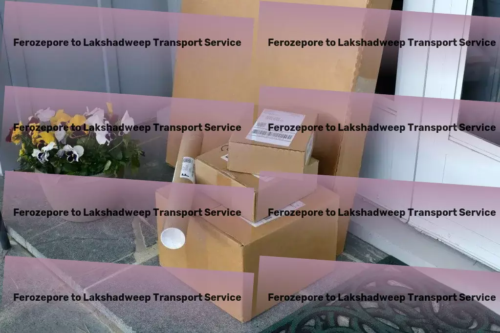 Ferozepore to Lakshadweep Transport Professional package delivery