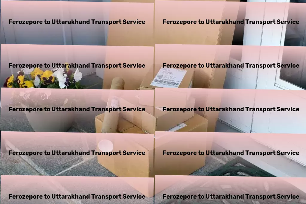 Ferozepore to Uttarakhand Transport Professional freight forwarding