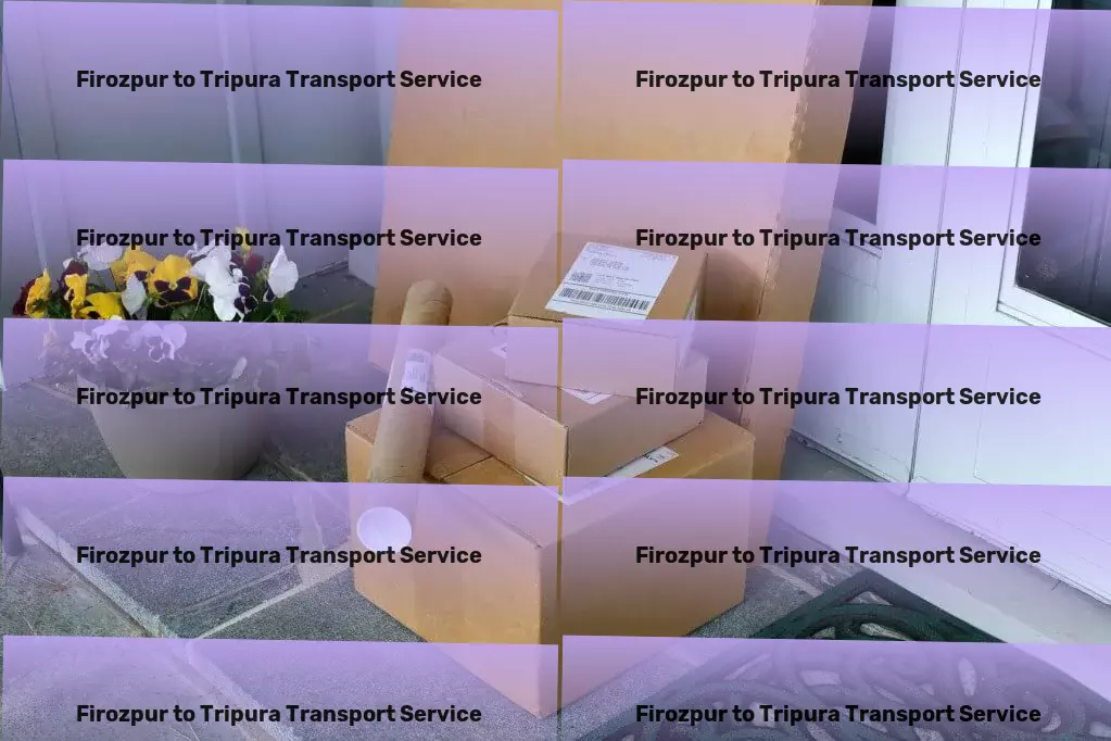 Firozpur to Tripura Transport Professional moving and logistics