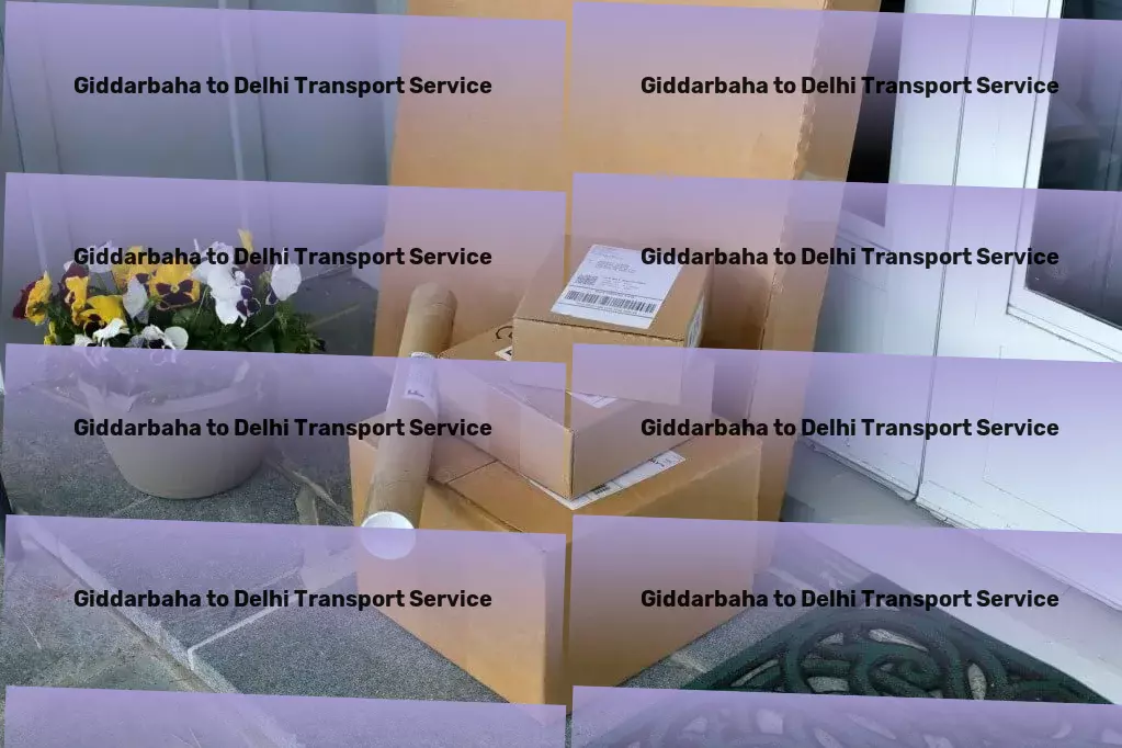 Giddarbaha to Delhi Transport Major parcel delivery