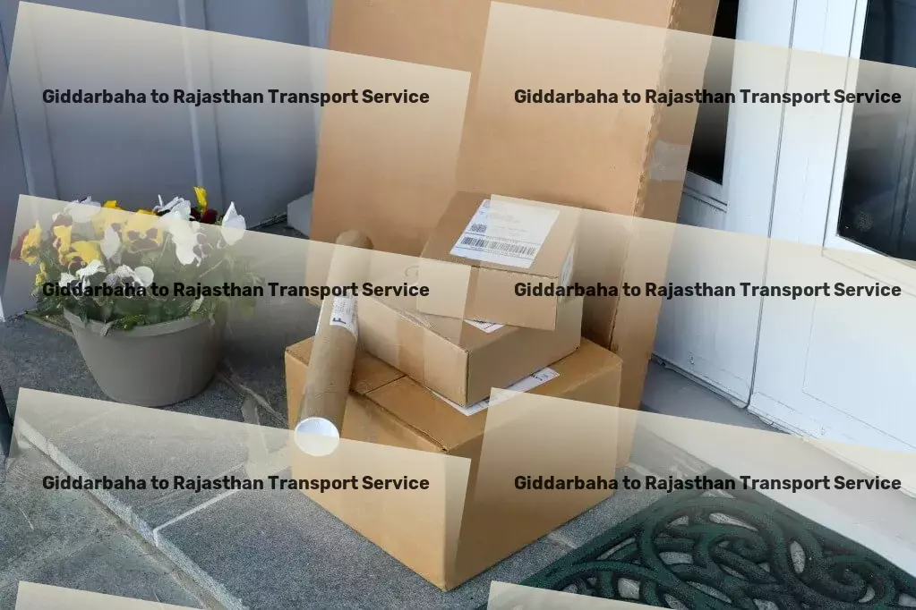 Giddarbaha to Rajasthan Transport Nationwide parcel transport