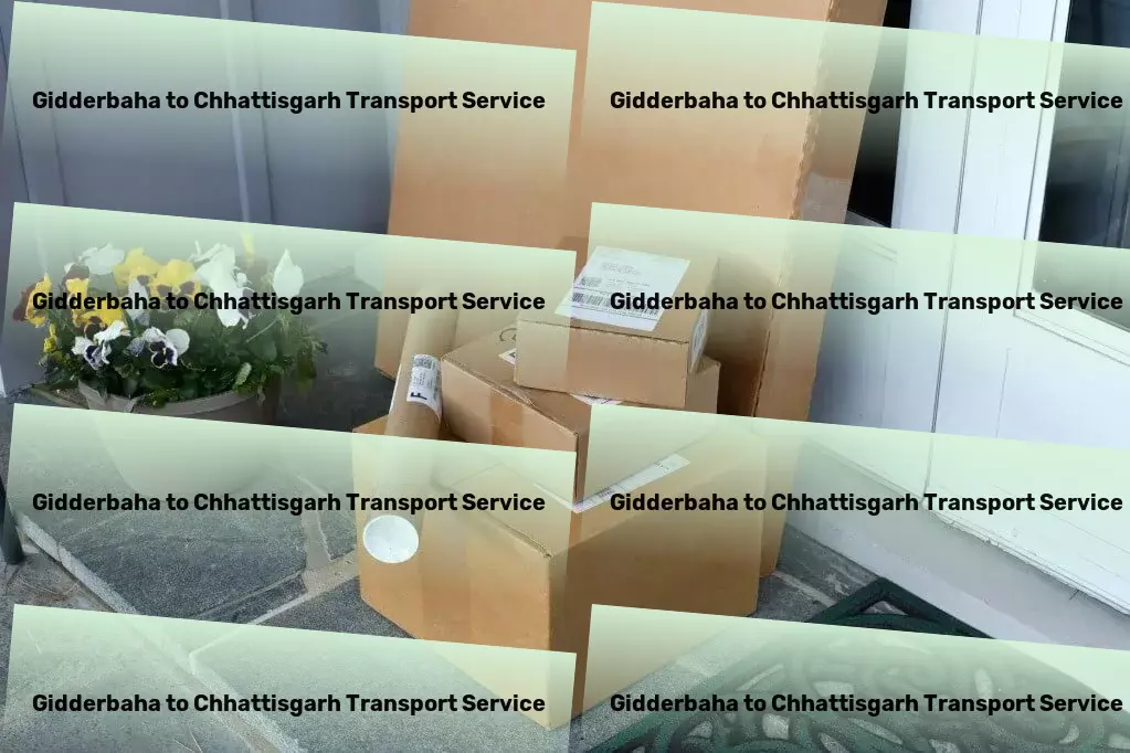 Gidderbaha to Chhattisgarh Transport Commercial goods forwarding