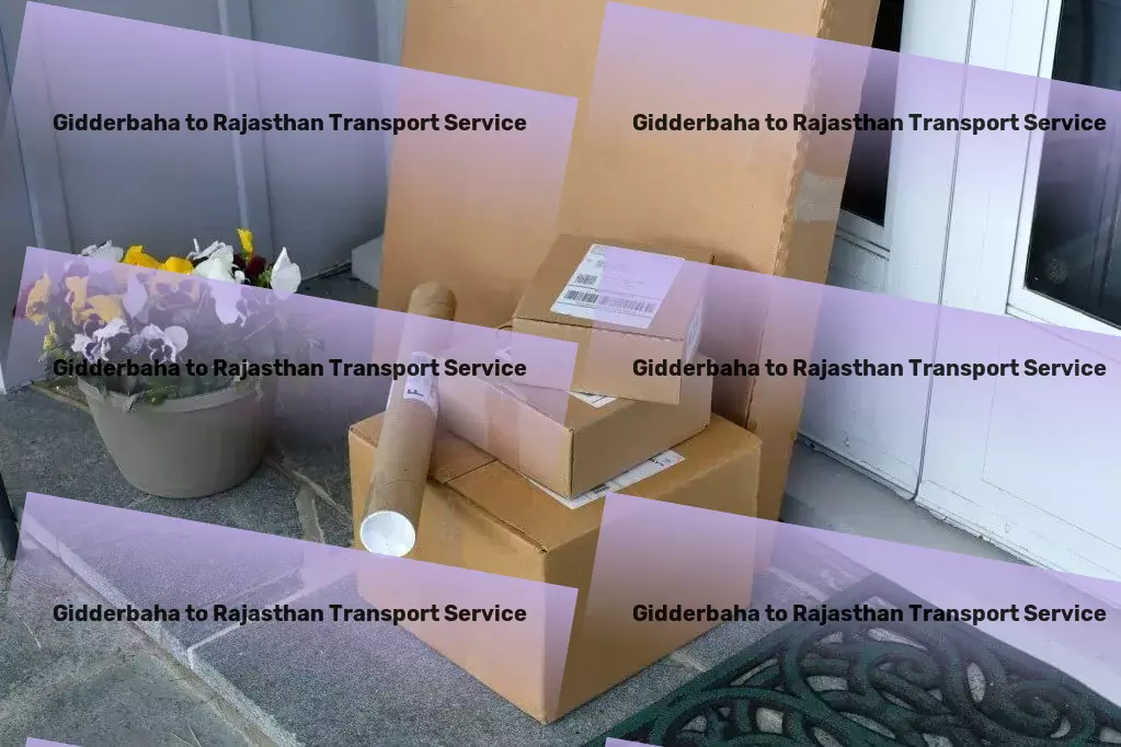 Gidderbaha to Rajasthan Transport Urban freight and shipment services