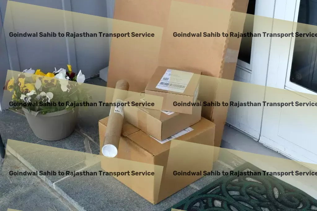 Goindwal Sahib to Rajasthan Transport Redefining logistics with innovation and precision! - Urban goods transport