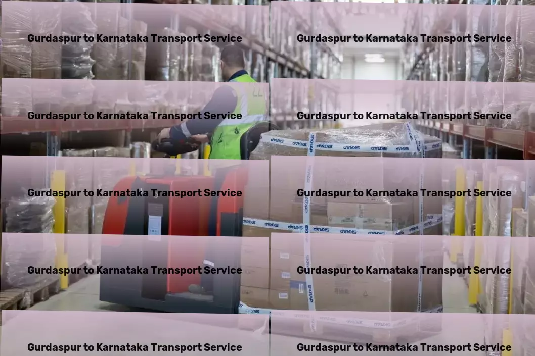 Gurdaspur to Karnataka Transport Furniture transport solutions