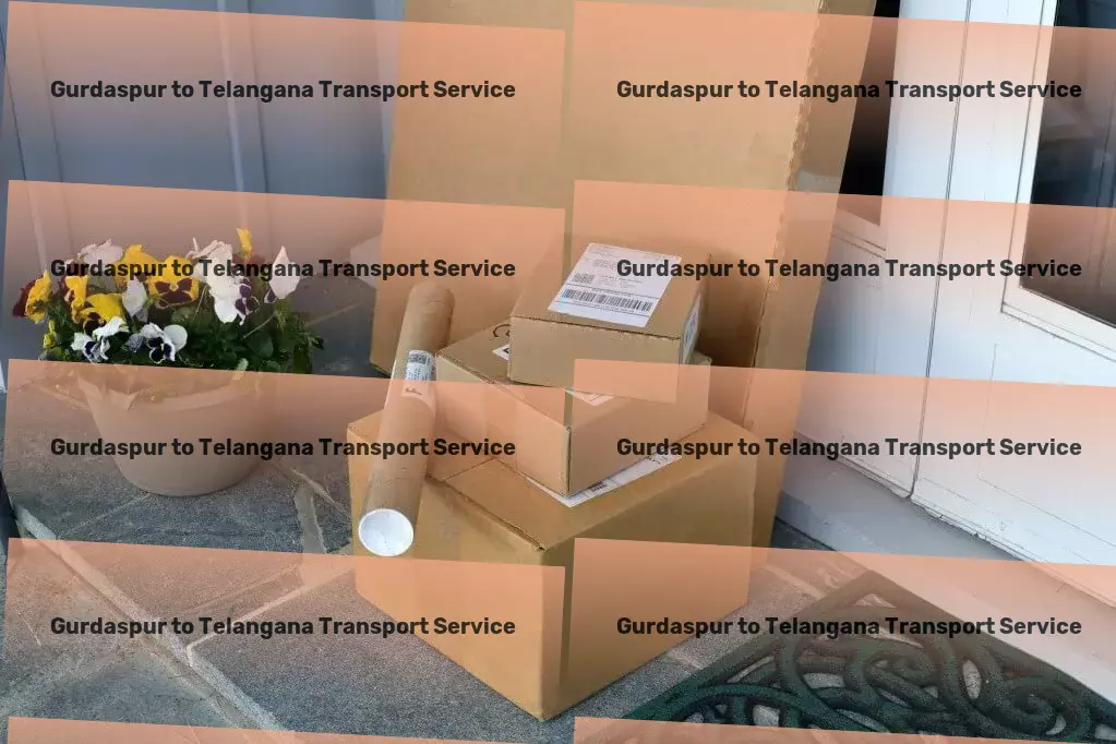 Gurdaspur to Telangana Transport Redefining transportation with cutting-edge services! - Local goods shipment solutions