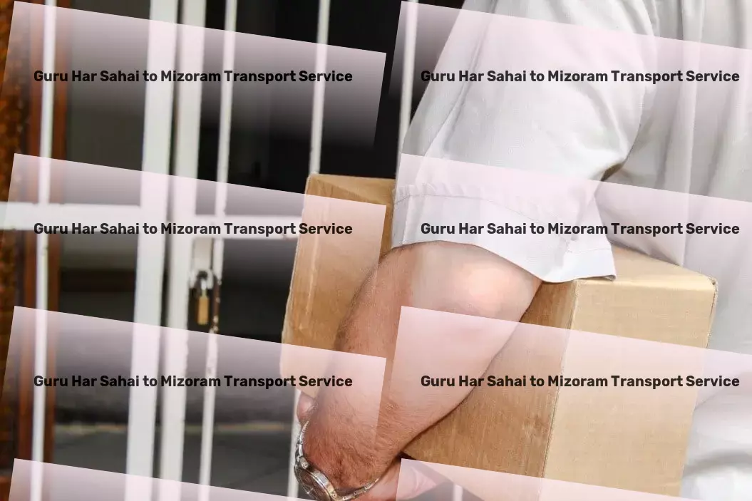 Guru Har Sahai to Mizoram Transport Household Courier Service