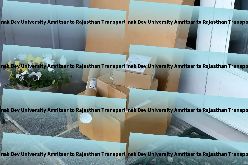 Guru Nanak Dev University Amritsar to Rajasthan Transport Local cargo services